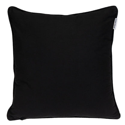 20" Black and White Interlocking Cotton Throw Pillow FurniFindUSA