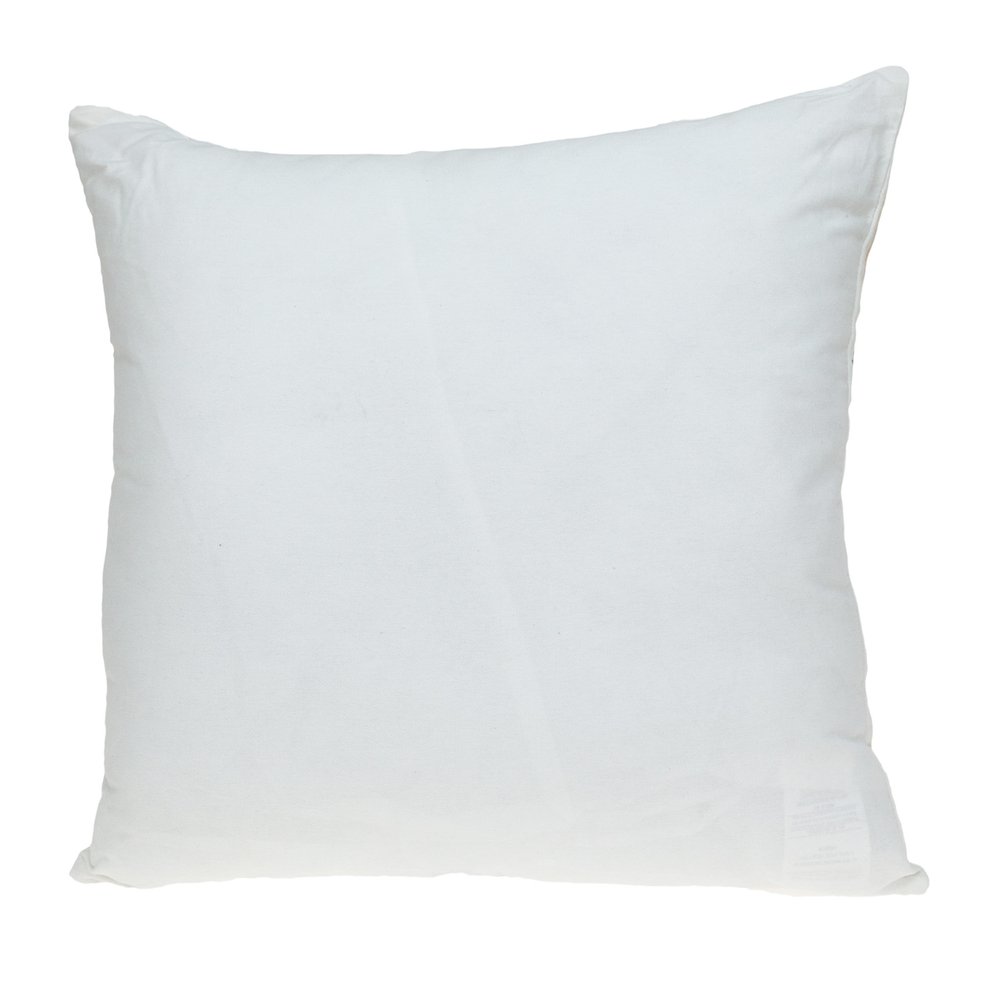 22" Gold and White Floral Cotton Throw Pillow With Embroidery — view 2