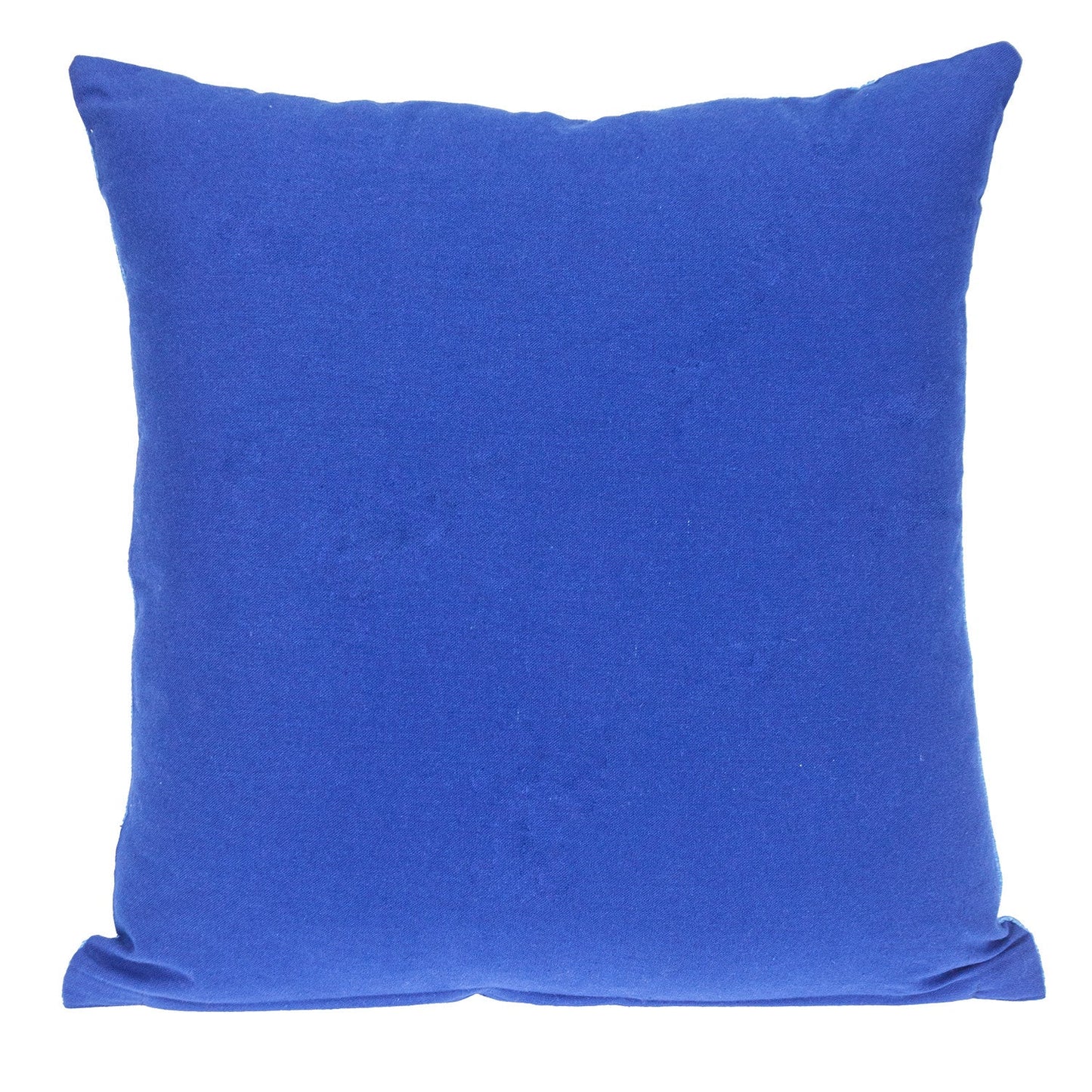 18" Blue Weave Cotton Throw Pillow FurniFindUSA