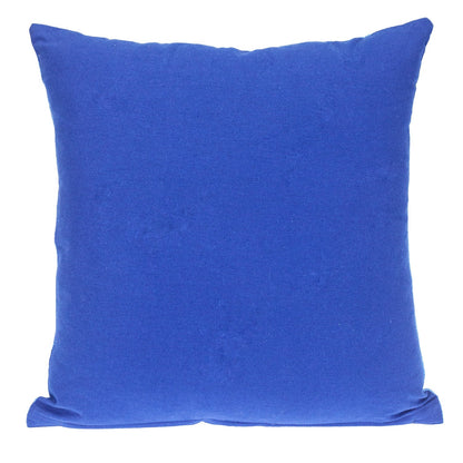 18" Blue Weave Cotton Throw Pillow FurniFindUSA