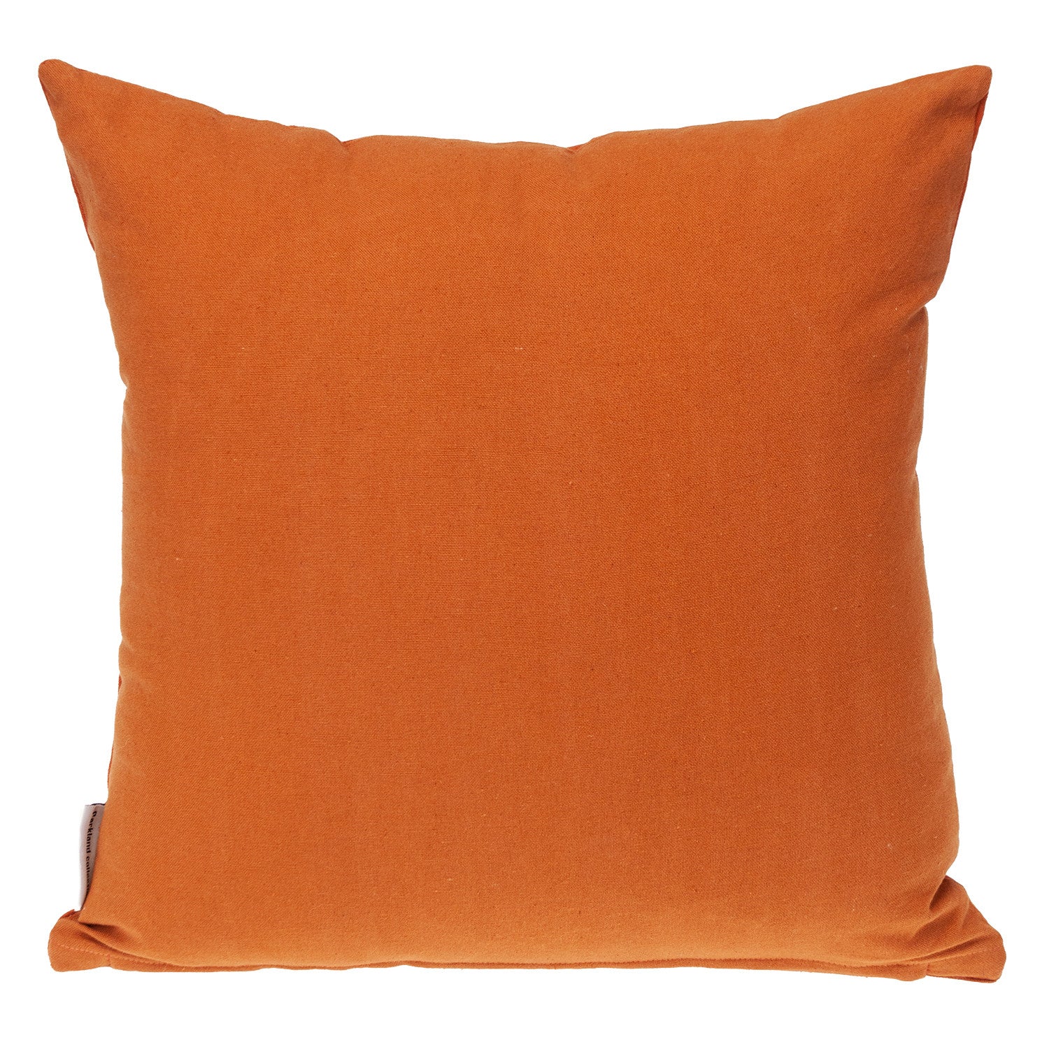 18" Orange Geometric Cotton Throw Pillow FurniFindUSA
