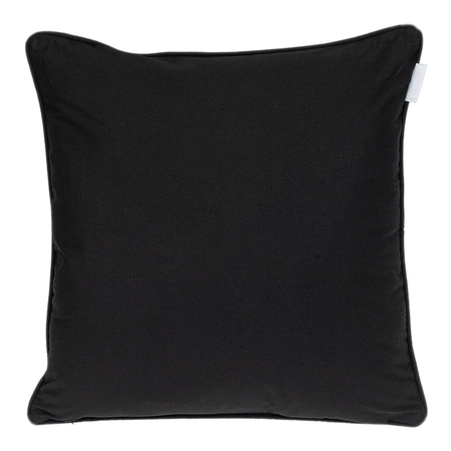 20" Black and White Geometric Cotton Throw Pillow 0.5" (L) x 20.0" (W) x 20.0" (H)