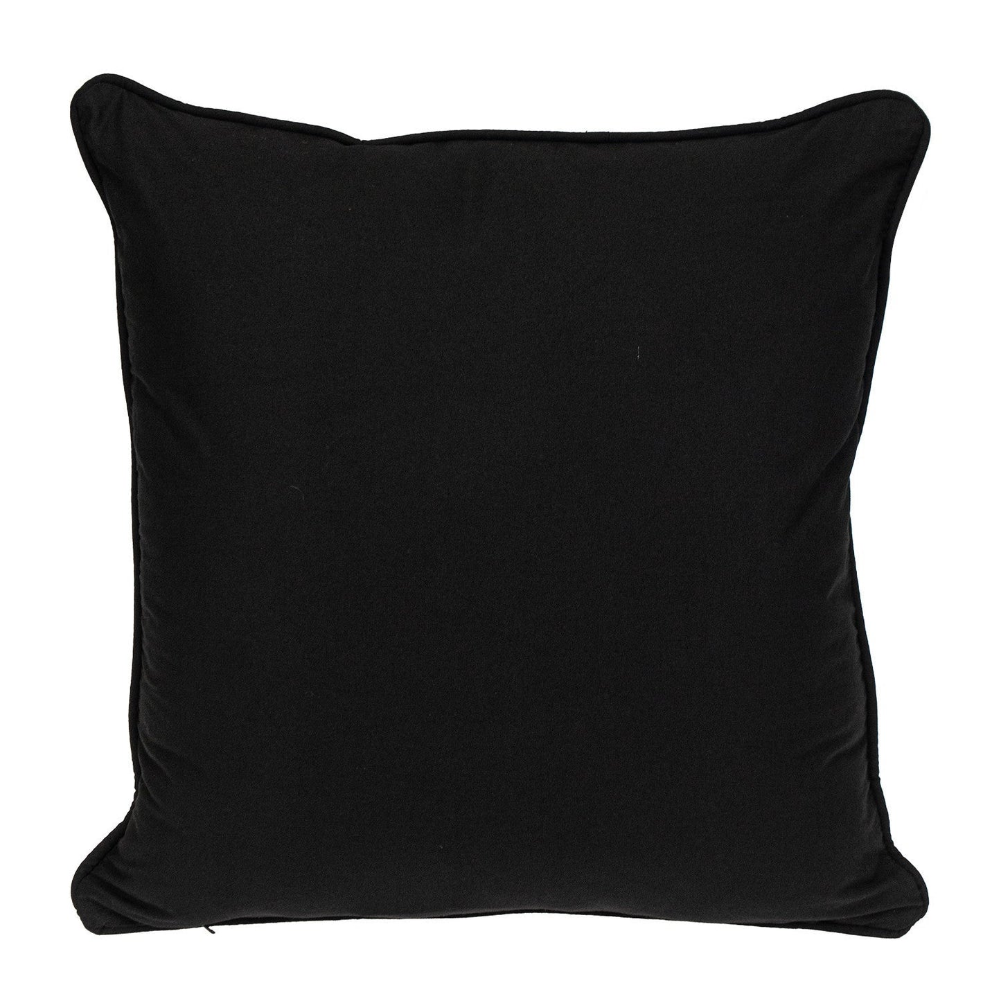 20" Black Geometric Cotton Throw Pillow 0.5" (L) x 20.0" (W) x 20.0" (H) FurniFindUSA