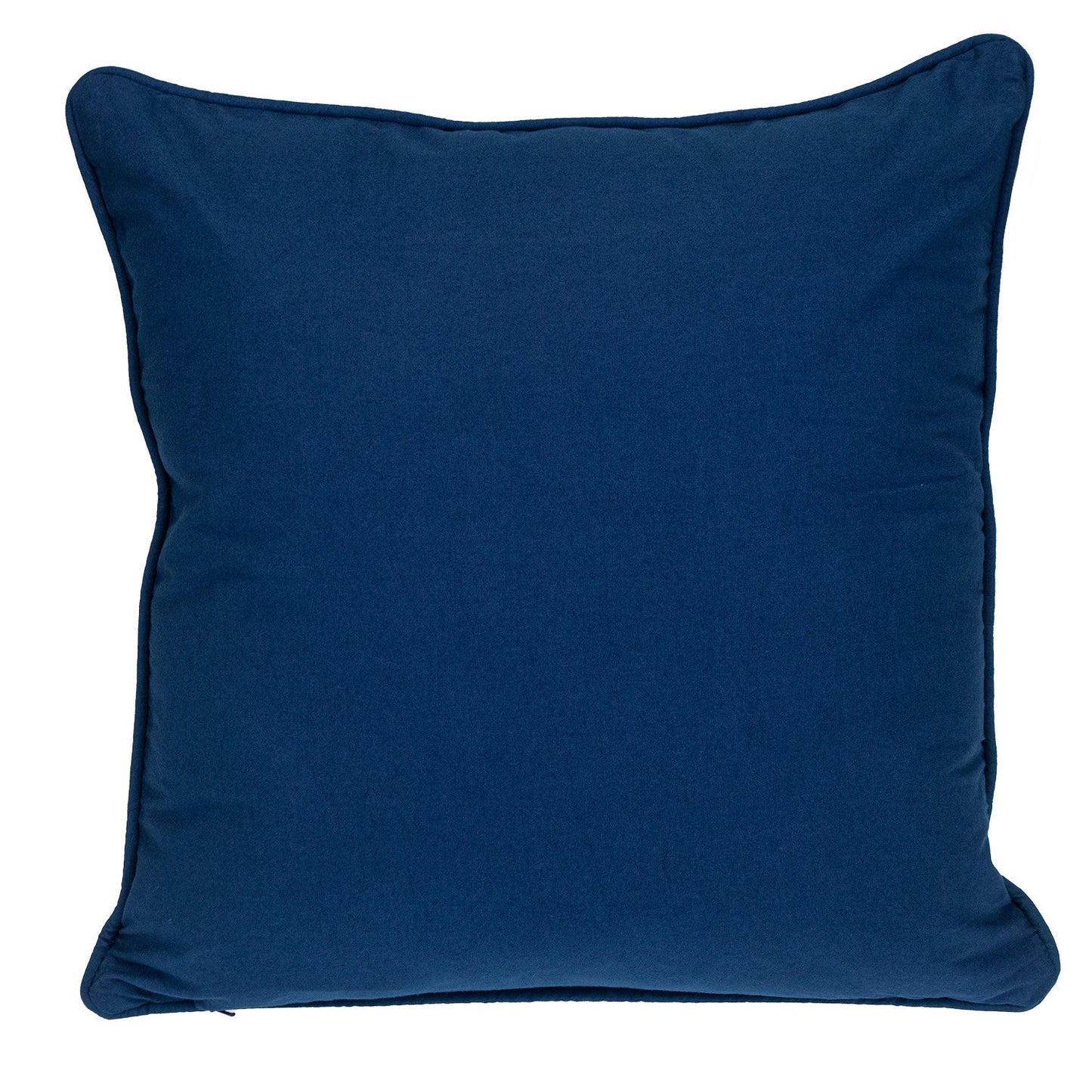 20" Blue Geometric Cotton Throw Pillow 0.5" (L) x 20.0" (W) x 20.0" (H) FurniFindUSA