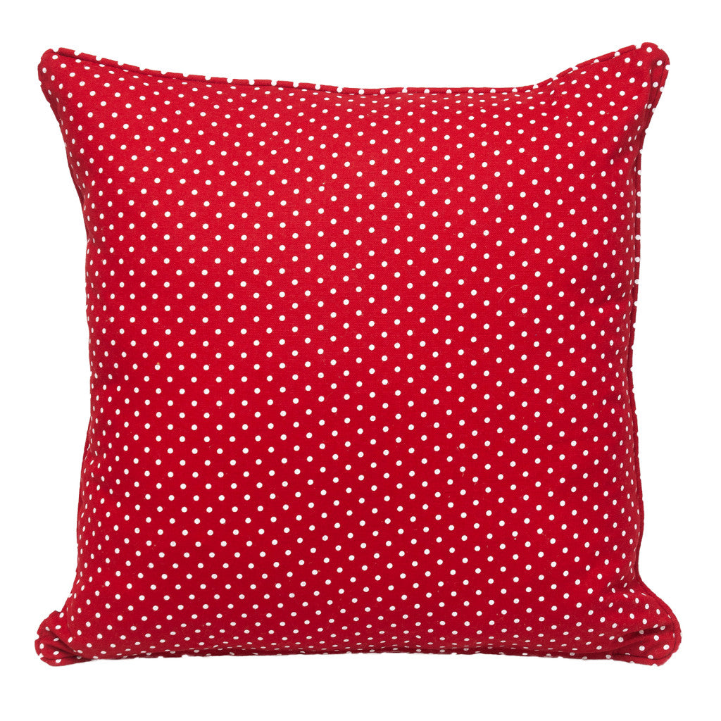18" Red and White Check Cotton Throw Pillow FurniFindUSA