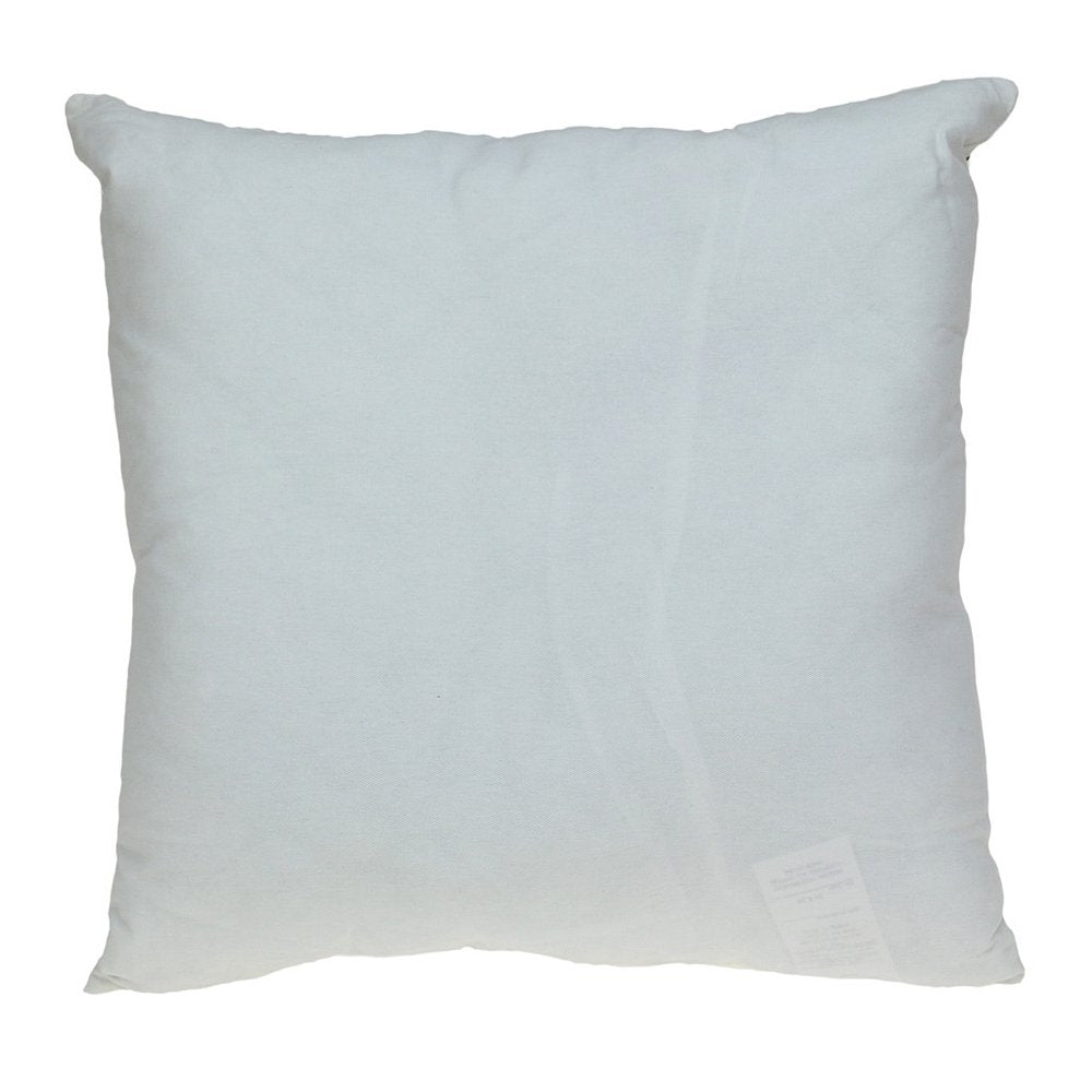 22" Orange And White Floral Cotton Throw Pillow with Embroidery — view 2
