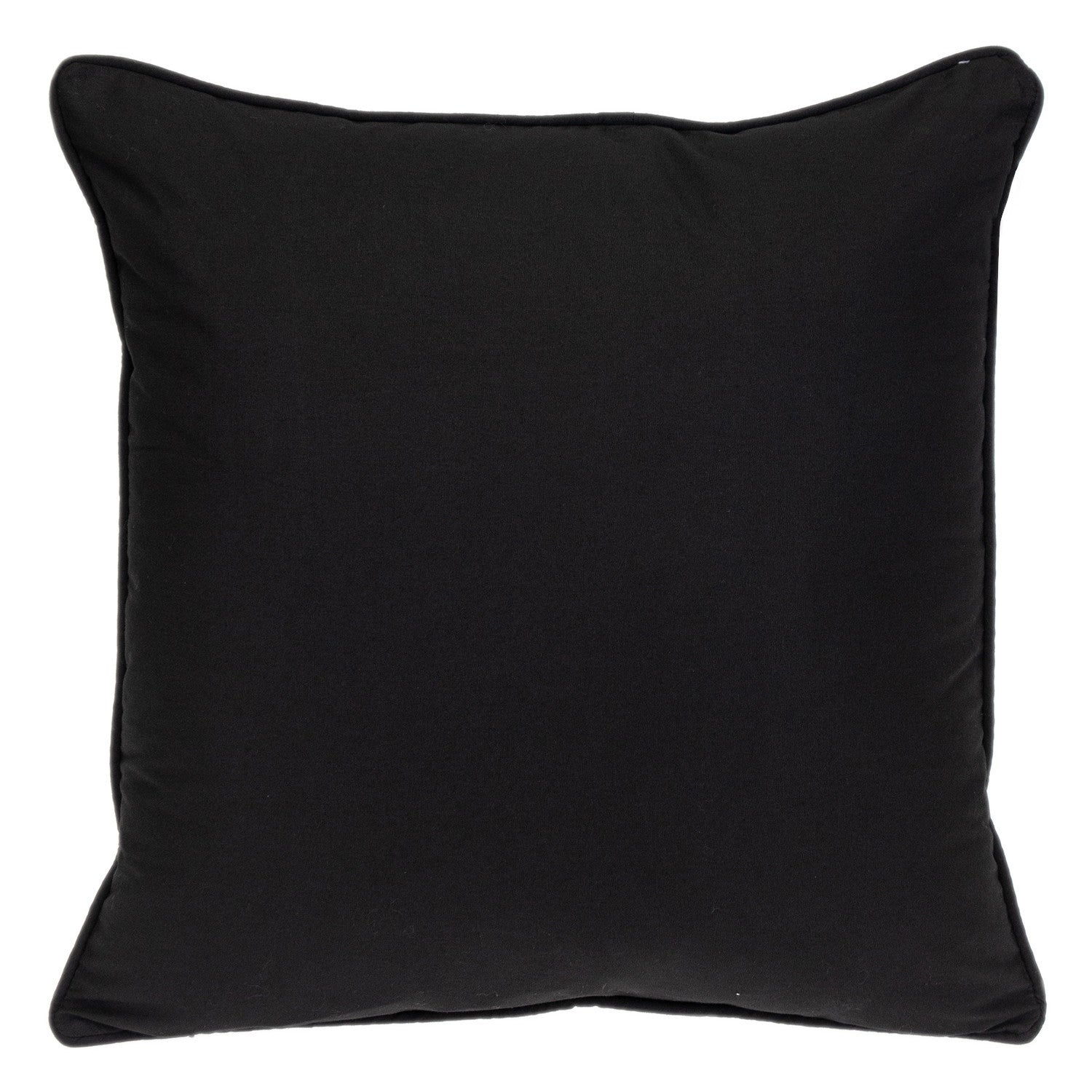20" X 20" Black Geometric Cotton Zippered Pillow FurniFindUSA