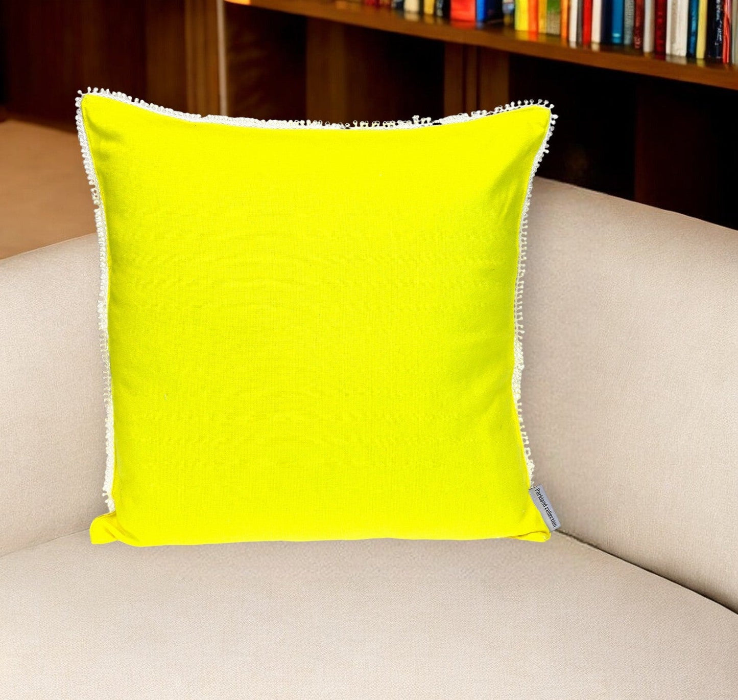 16" Yellow Cotton Throw Pillow FurniFindUSA