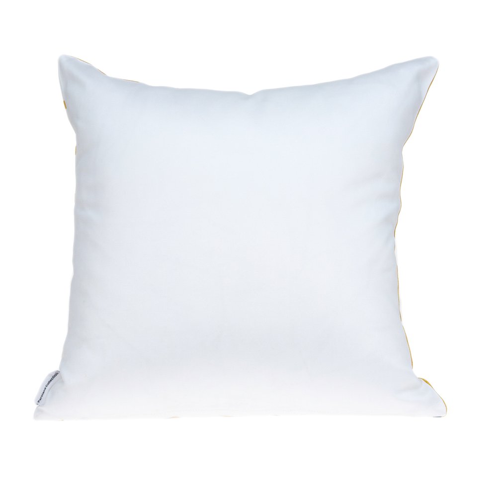 20" Gold and White Geometric Throw Pillow — view 3
