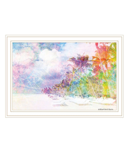 Rainbow Colors on the Coast White Framed Print Wall Art HomeRoots