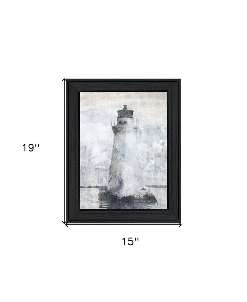 Lighthouse Black Framed Print Wall Art HomeRoots