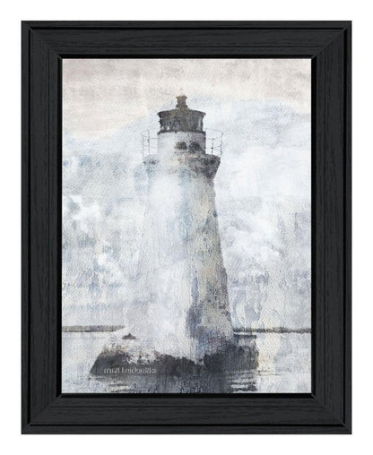 Lighthouse Black Framed Print Wall Art HomeRoots