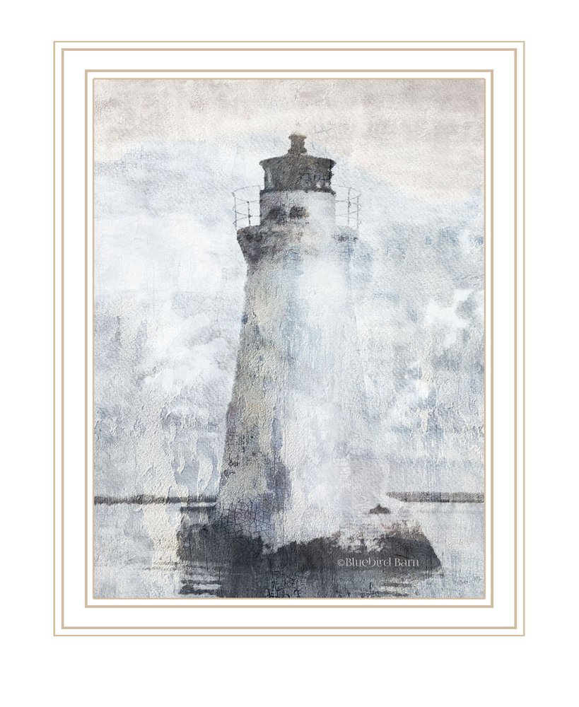 Lighthouse Black Framed Print Wall Art HomeRoots