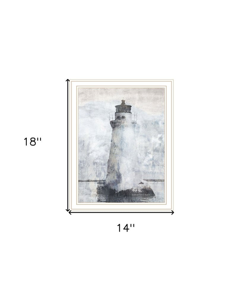 Lighthouse Black Framed Print Wall Art HomeRoots