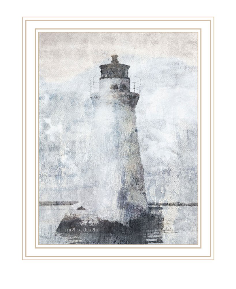 Lighthouse Black Framed Print Wall Art — view 6