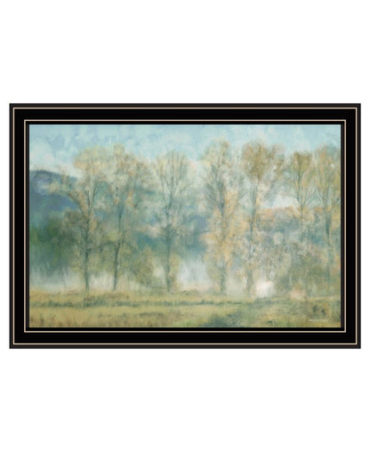 Peaceful Tree Line Black Framed Print Wall Art HomeRoots