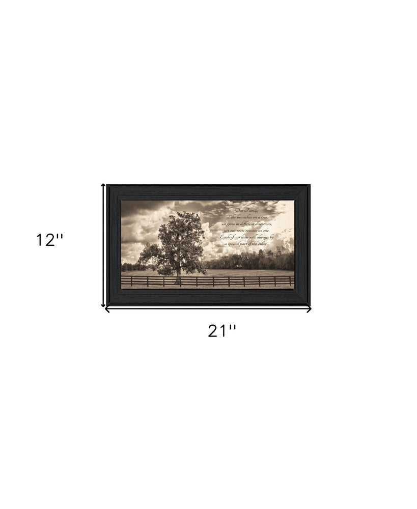 Our Family Black Framed Print Wall Art — view 2