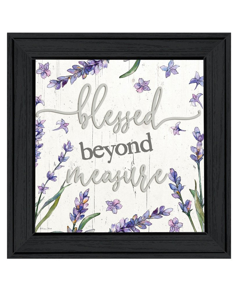Blessed Beyond Measure Black Framed Print Wall Art — view 1