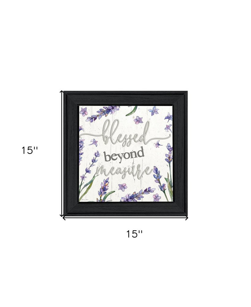 Blessed Beyond Measure Black Framed Print Wall Art — view 2