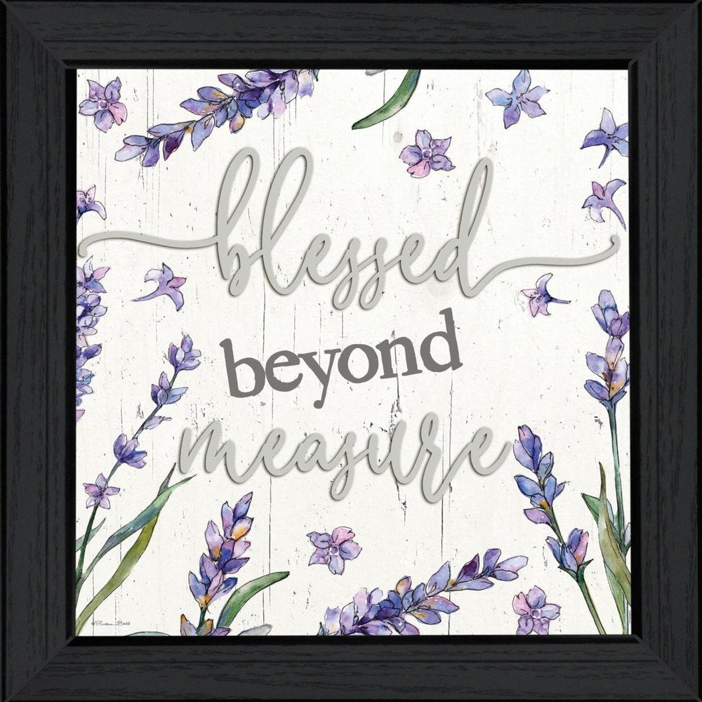 Blessed Beyond Measure Black Framed Print Wall Art — view 3