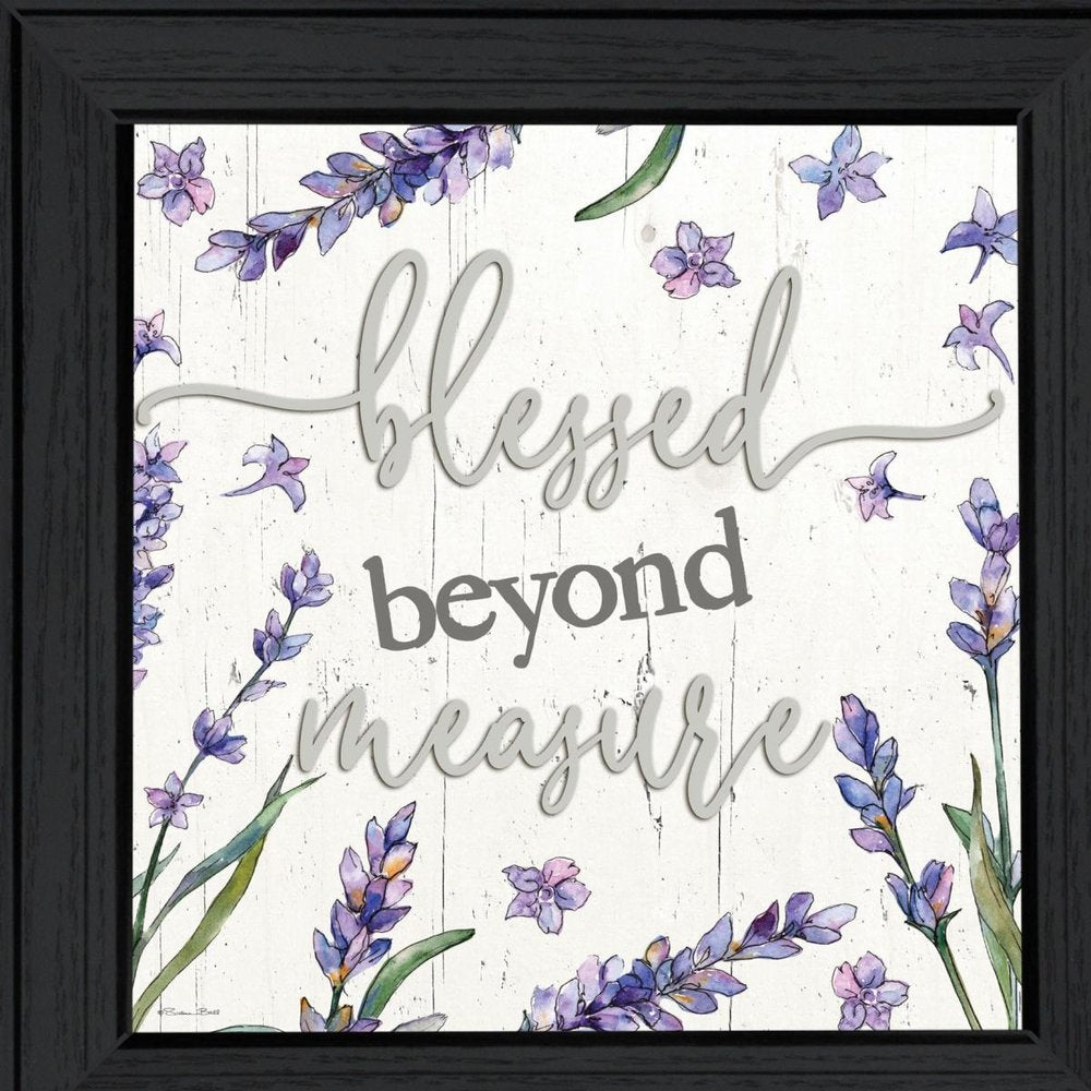 Blessed Beyond Measure Black Framed Print Wall Art — view 4