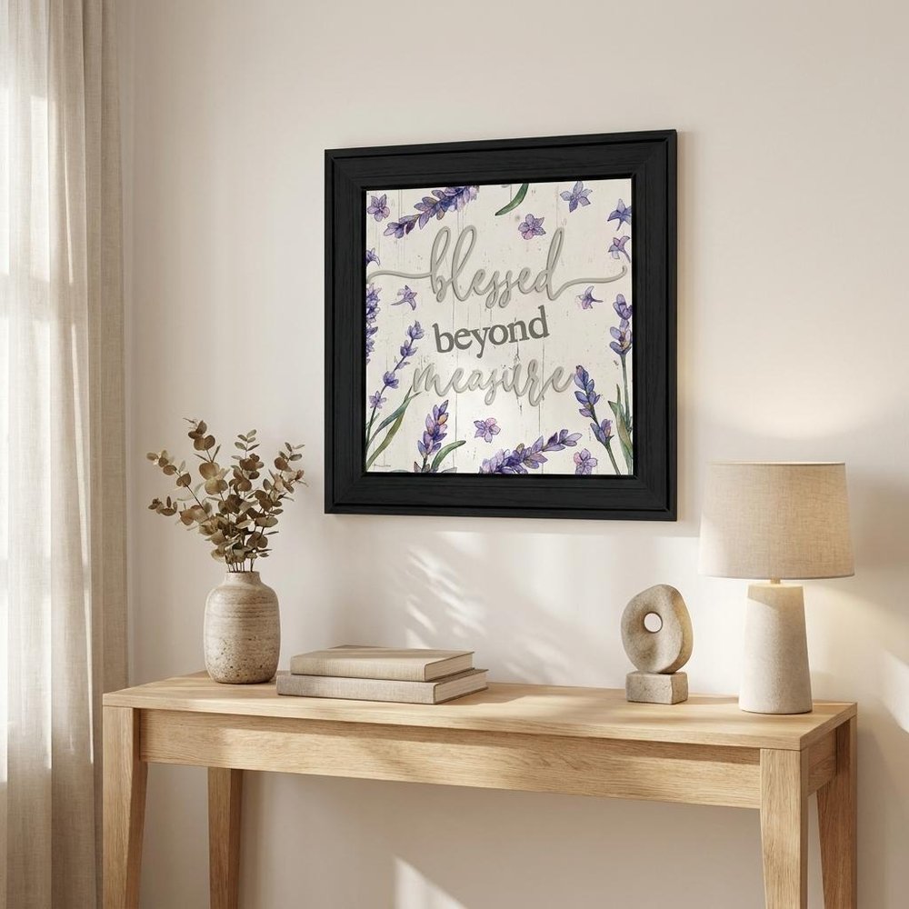 Blessed Beyond Measure Black Framed Print Wall Art — view 5