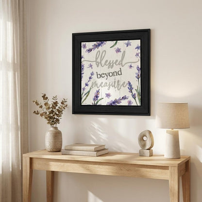 Blessed Beyond Measure Black Framed Print Wall Art