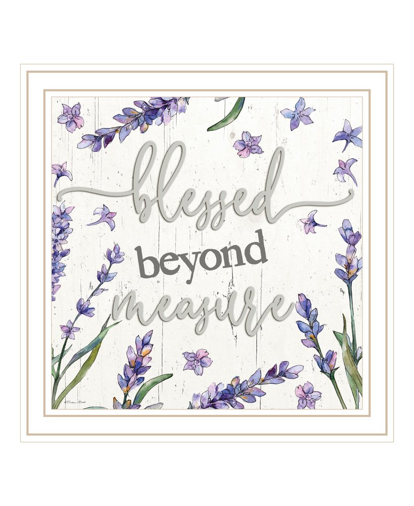 Blessed Beyond Measure White Framed Print Wall Art — view 4