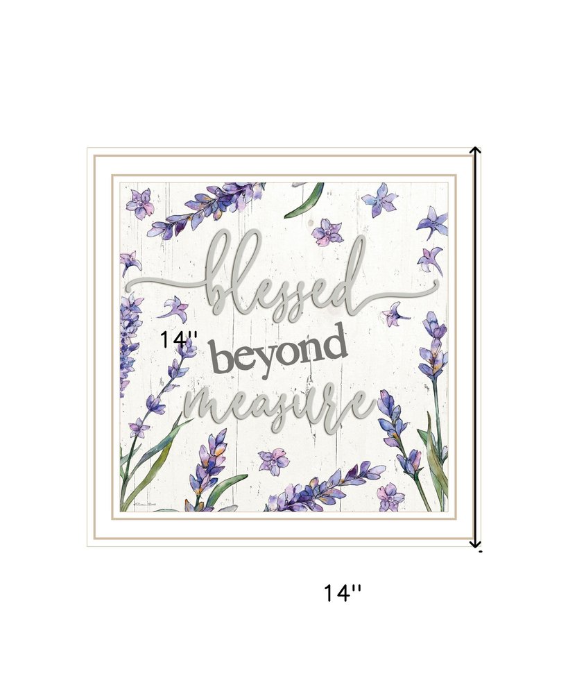 Blessed Beyond Measure White Framed Print Wall Art — view 5