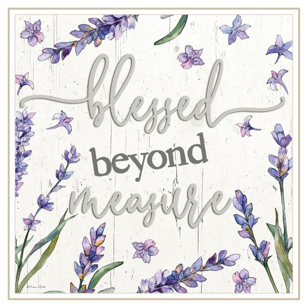 Blessed Beyond Measure White Framed Print Wall Art — view 2