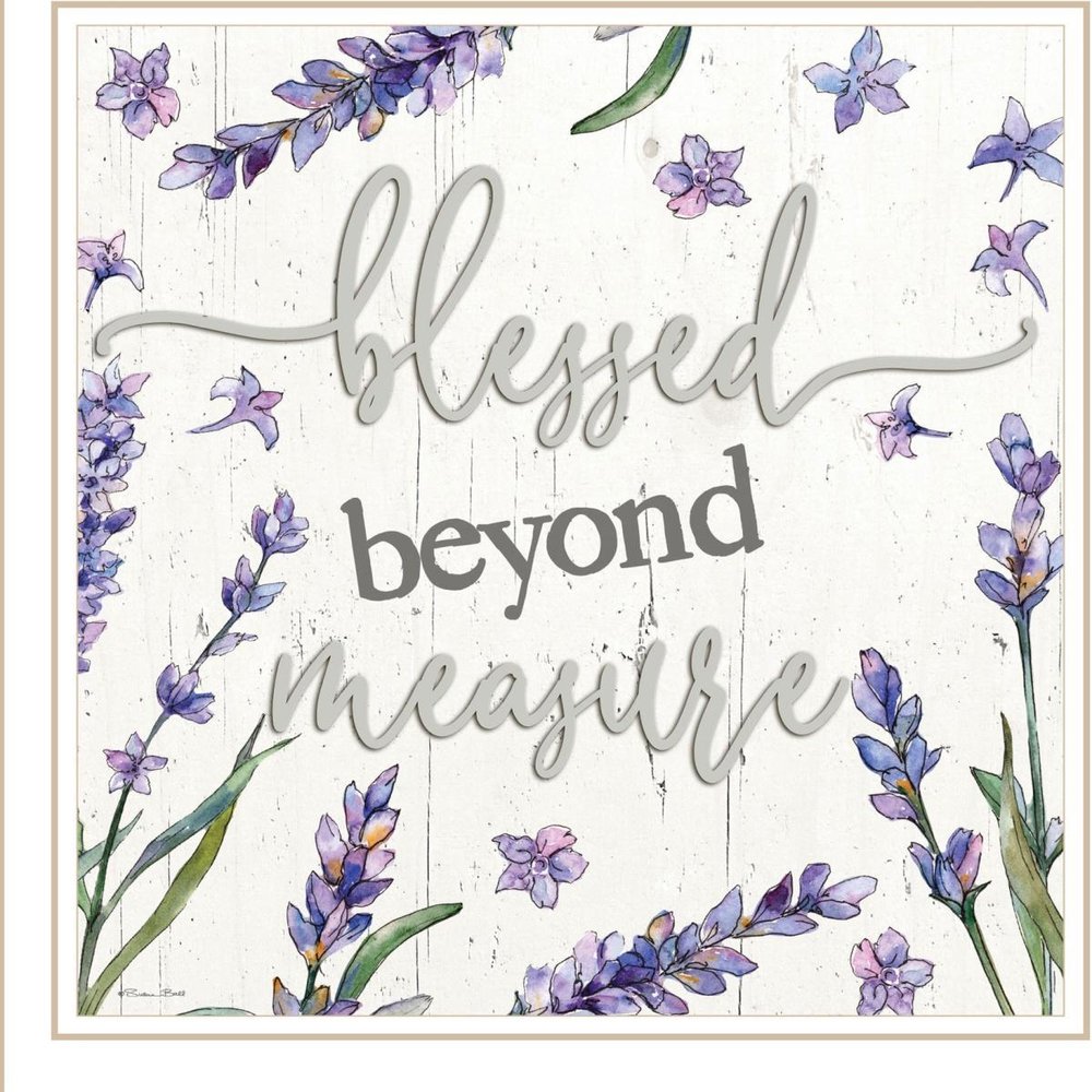 Blessed Beyond Measure White Framed Print Wall Art — view 3