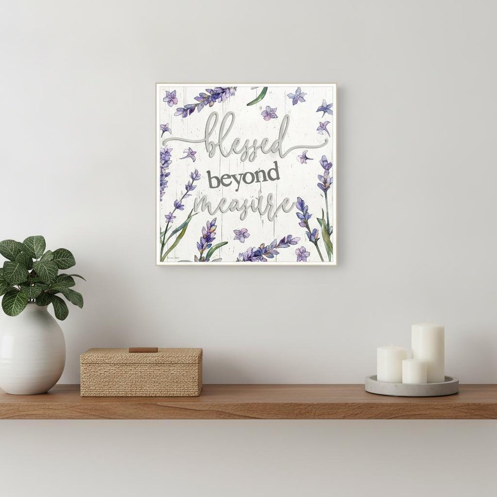 Blessed Beyond Measure White Framed Print Wall Art — view 1