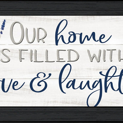 Our Home Black Framed Print Wall Art