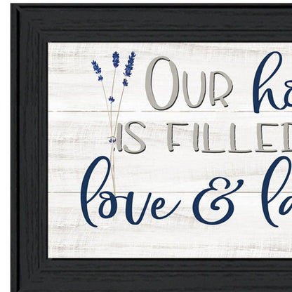 Our Home Black Framed Print Wall Art