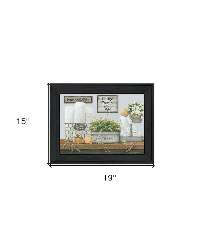 Fluffy Towels Black Framed Print Wall Art — view 2