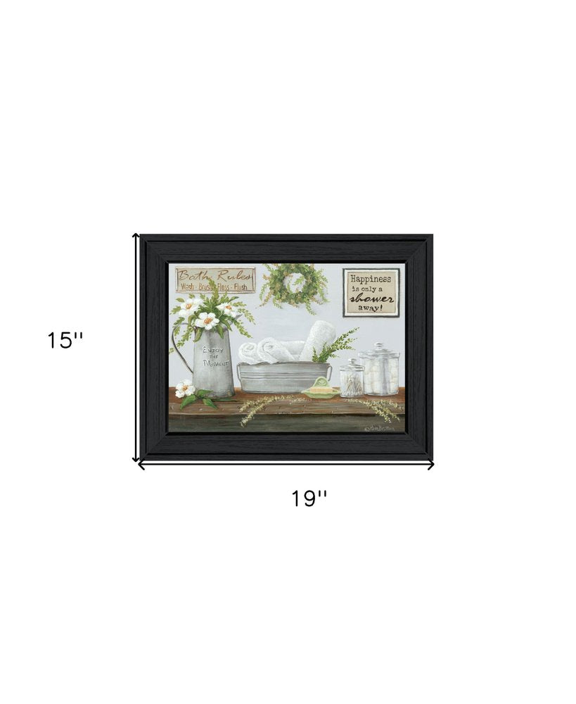 Fresh Towels Black Framed Print Wall Art — view 2