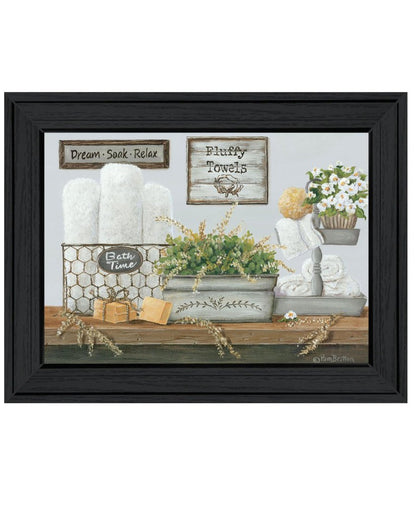 Fresh Towels Black Framed Print Wall Art