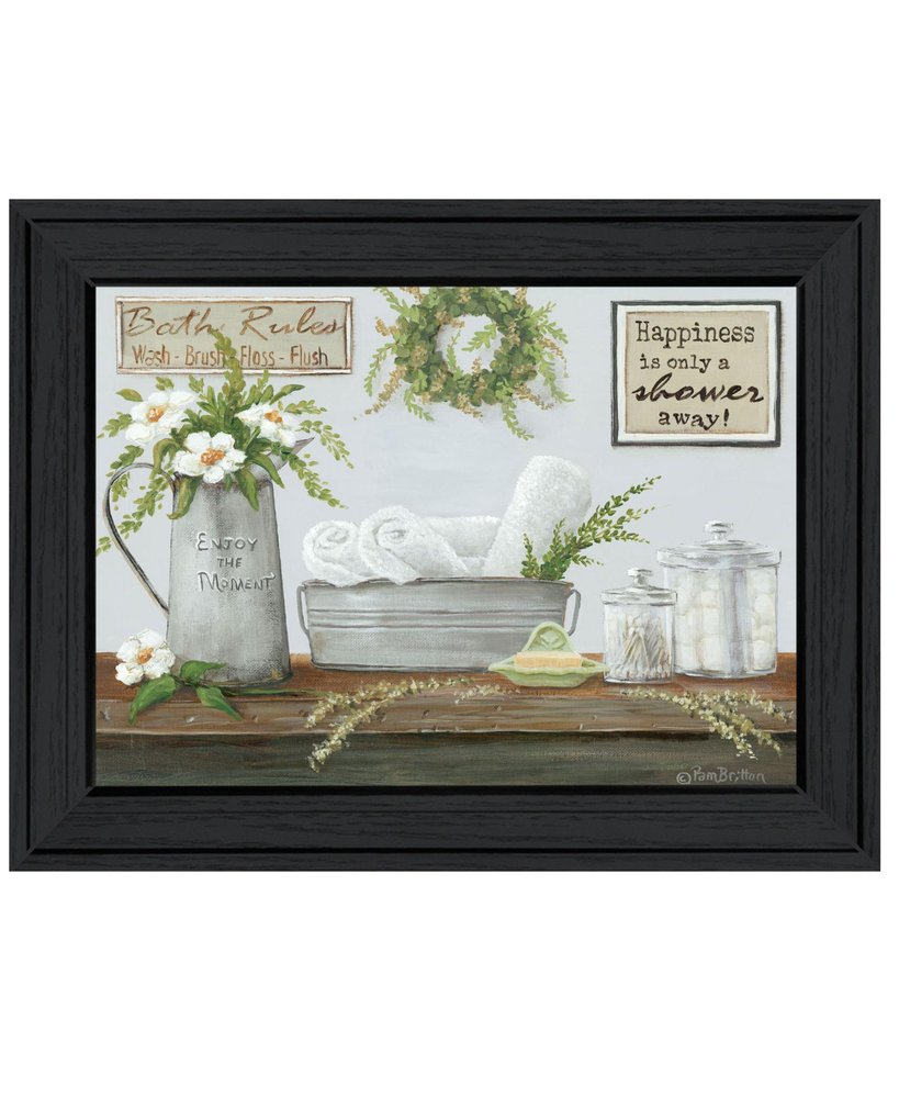 Fresh Towels Black Framed Print Wall Art — view 6