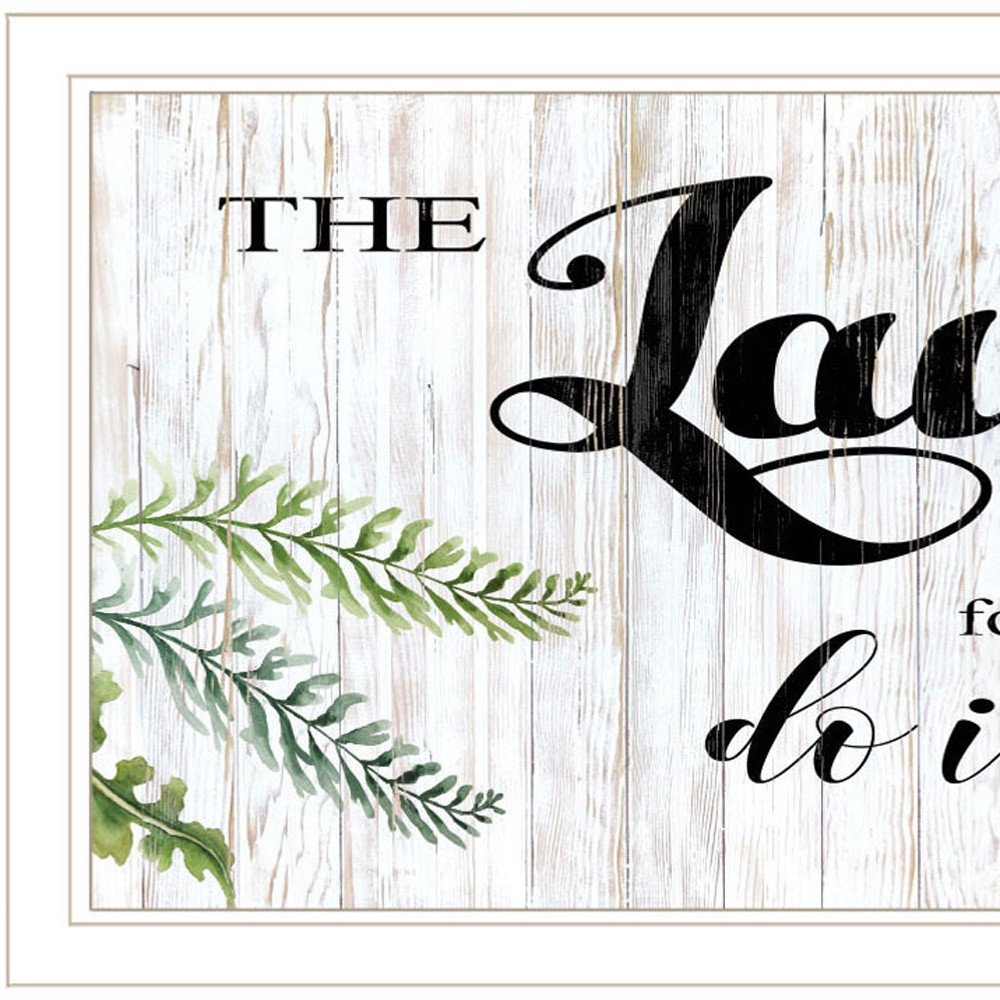 The Laundry Room White and Brown Framed Print Laundry Wall Art — view 4