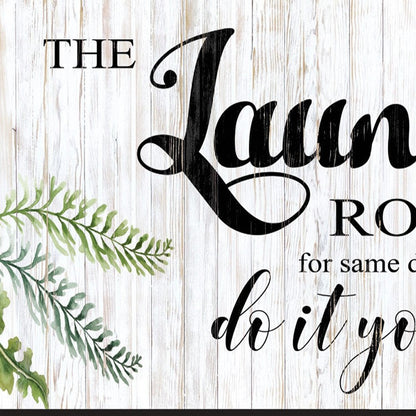 The Laundry Room Same Day Service Black and Brown Framed Print Laundry Wall Art