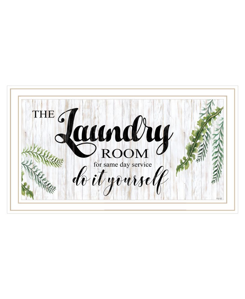 The Laundry Room Same Day Service Black Framed Print Laundry Wall Art HomeRoots