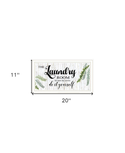 The Laundry Room Same Day Service Black Framed Print Laundry Wall Art HomeRoots