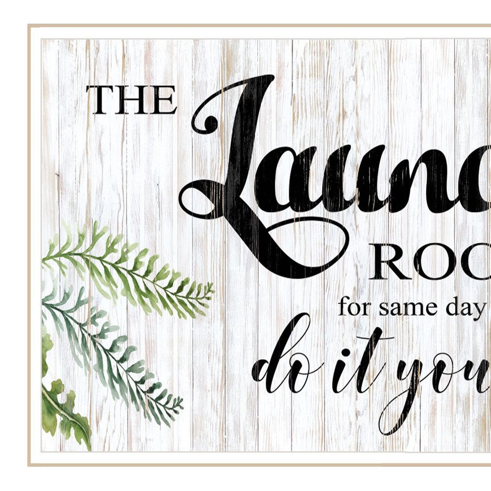 The Laundry Room Same Day Service Black Framed Print Laundry Wall Art — view 9