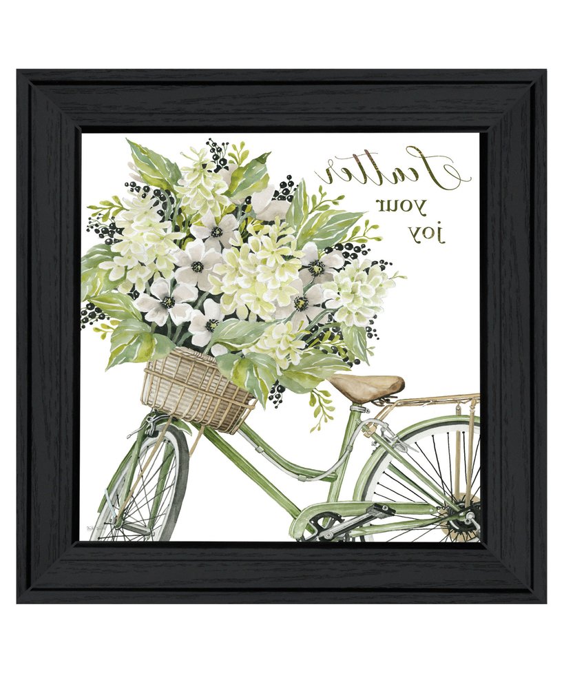 SCATTER YOUR JOY WITH FLOWERS Black Framed Print Wall Art — view 4