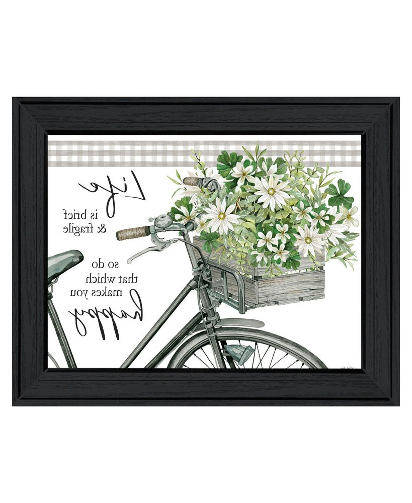 DO THAT WHICH MAKES YOU HAPPY Black Framed Print Wall Art — view 4