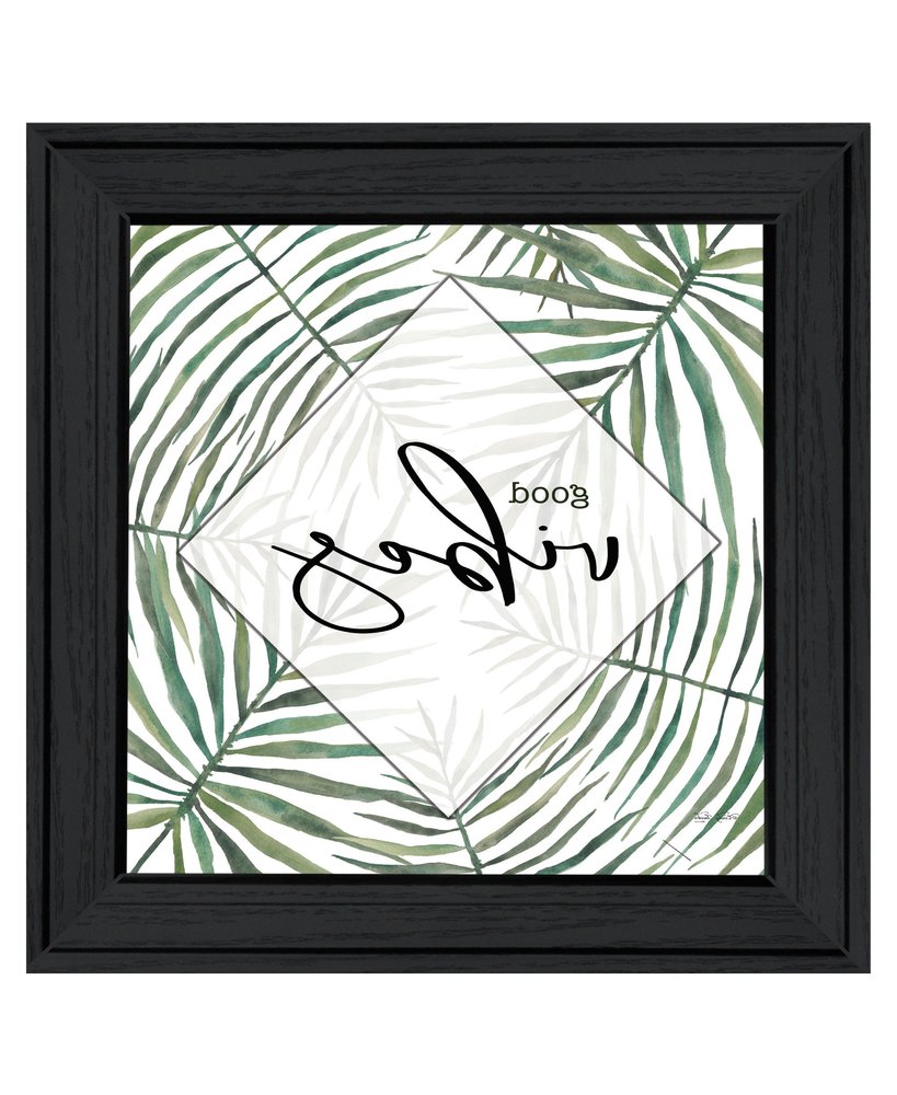 GOOD VIBES Black Framed Print Wall Art — view 3