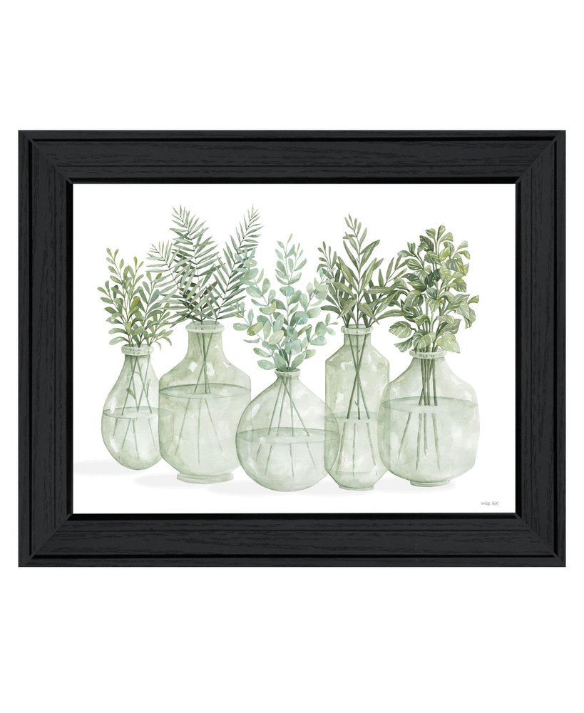 Simply Sage Black Framed Print Wall Art — view 1