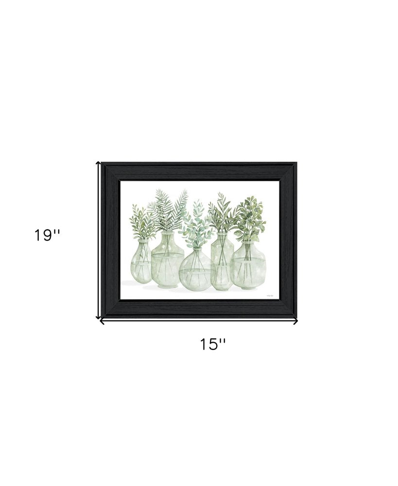 Simply Sage Black Framed Print Wall Art — view 3