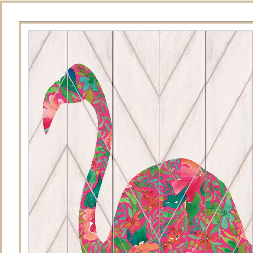 Be A Flamingo Black Framed Wall Art HomeRoots