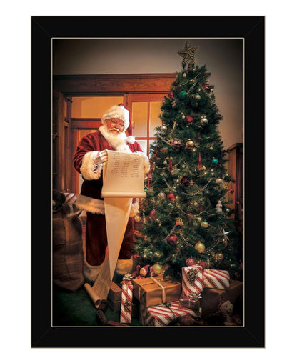 Naughty Or Nice Black Framed Print Wall Art HomeRoots